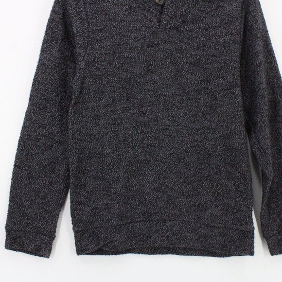 Paper Denim & Cloth Sweater Mens Gray Pullover Long Sleeve Knit Cotton Medium M - Picture 4 of 9